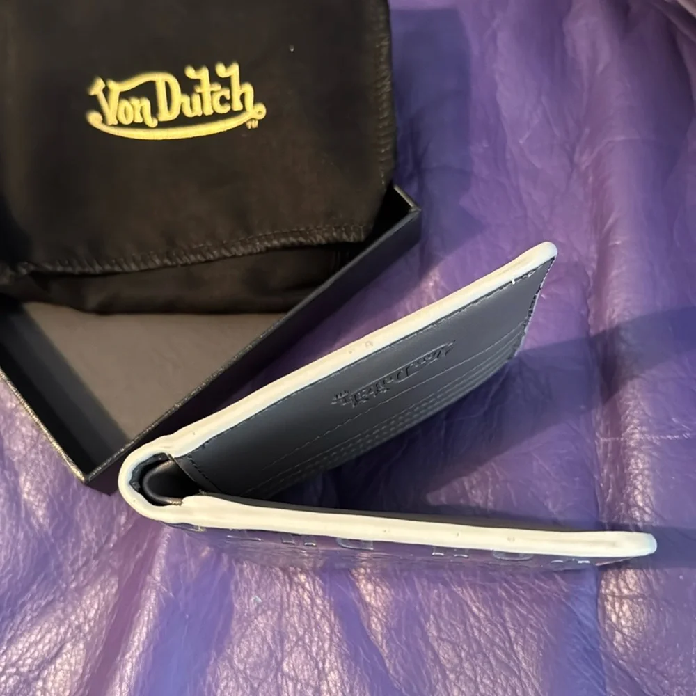 Von Dutch Wallet, Silver Mirror, NIB,
